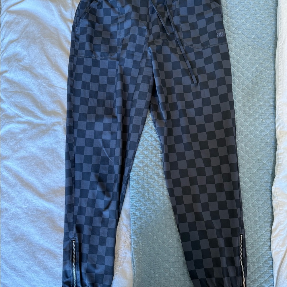 Checkered Black Jogger Pants